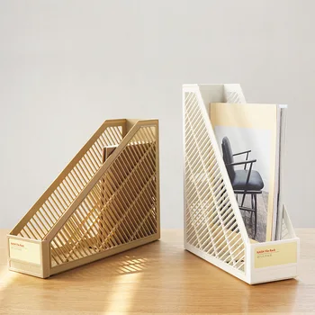 

Plastic Shelf Storage Rack Practical Magazine Books Organizer Management Holder Paper Book Holder Stationery Supplies