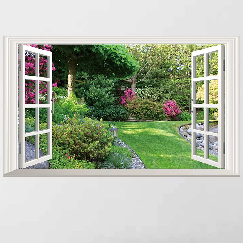 TMY7011 экспорт наклейки на стену Зеленый парк jia chuang Съемный ПВХ экологически чистые наклейки на стену спальня гостиная