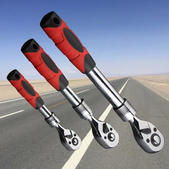 

3pcs Drive Ratchet Wrench Set Maintainence Repair Tool 72 Tooth Extendable Handle Spanner Long Adjustable Handheld Quick Release