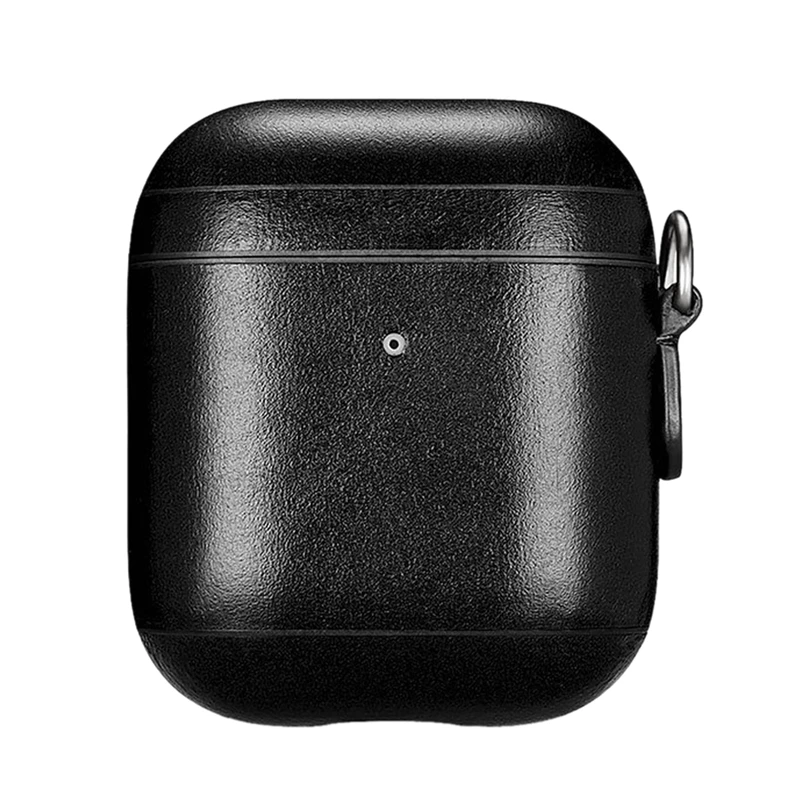 Чехол из натуральной кожи для Apple AirPods 1& 2 Портативный защитный с ремешком брелок беспроводной зарядки