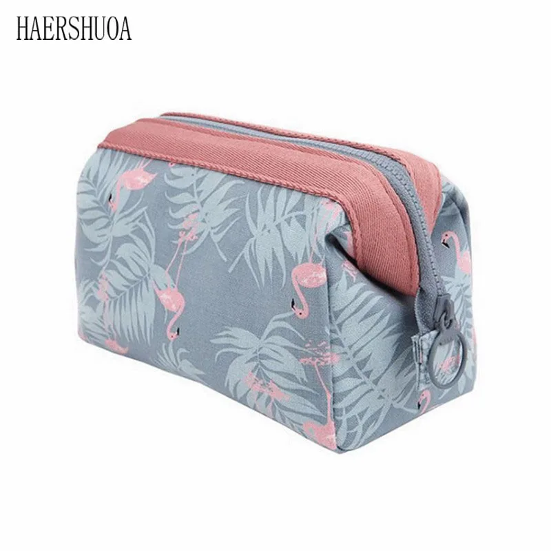 Ladies new cute multi-function flamingo cosmetic bag travel storage box cosmetic case convenient wa