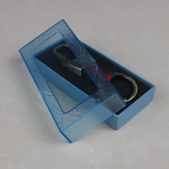 

Clear Plastic Package Boxes for Keychain Key Rings Transparent Gift Boxes Display Case