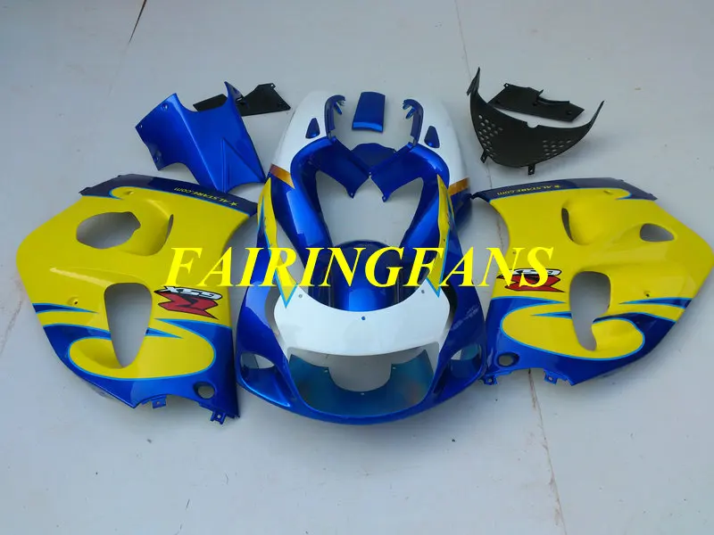 Мотоцикл обтекателя тела для SUZUKI GSXR600 750 96 97 98 99 00 GSXR 600 GSXR750 1996 2000 Обтекатели Кузов+ подарки SS09