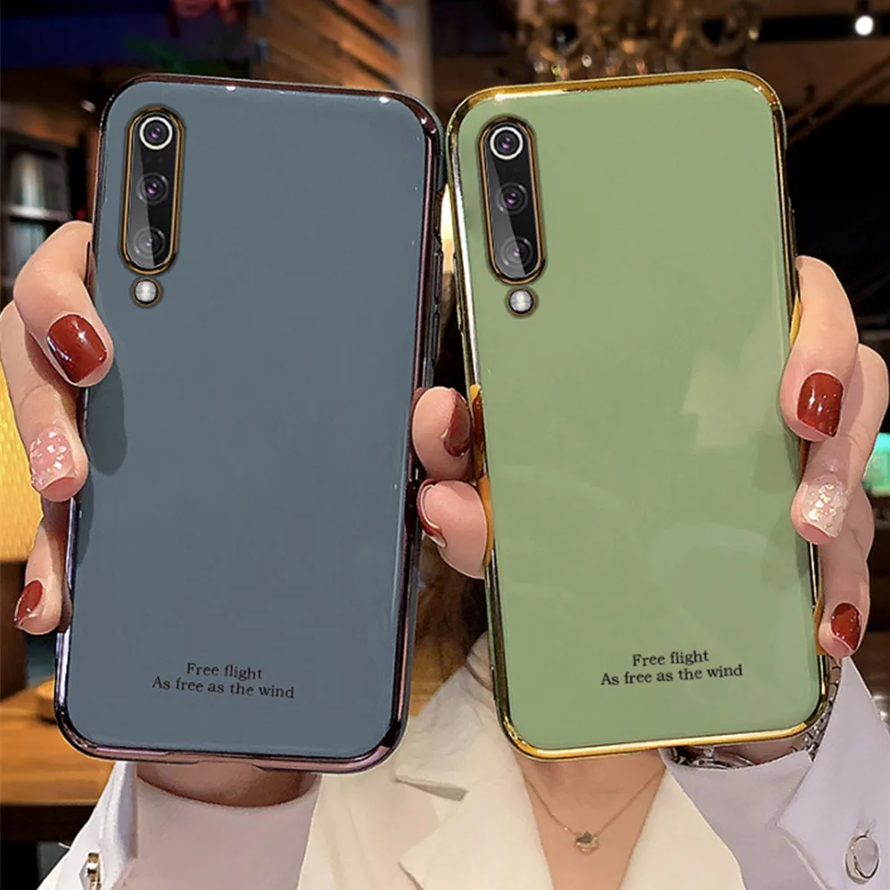 Чехол для Xiaomi Mi 9 9T A3 Note 10 Lite модный тонкий силиконовый чехол с 6D покрытием Redmi 9A 9C 9S