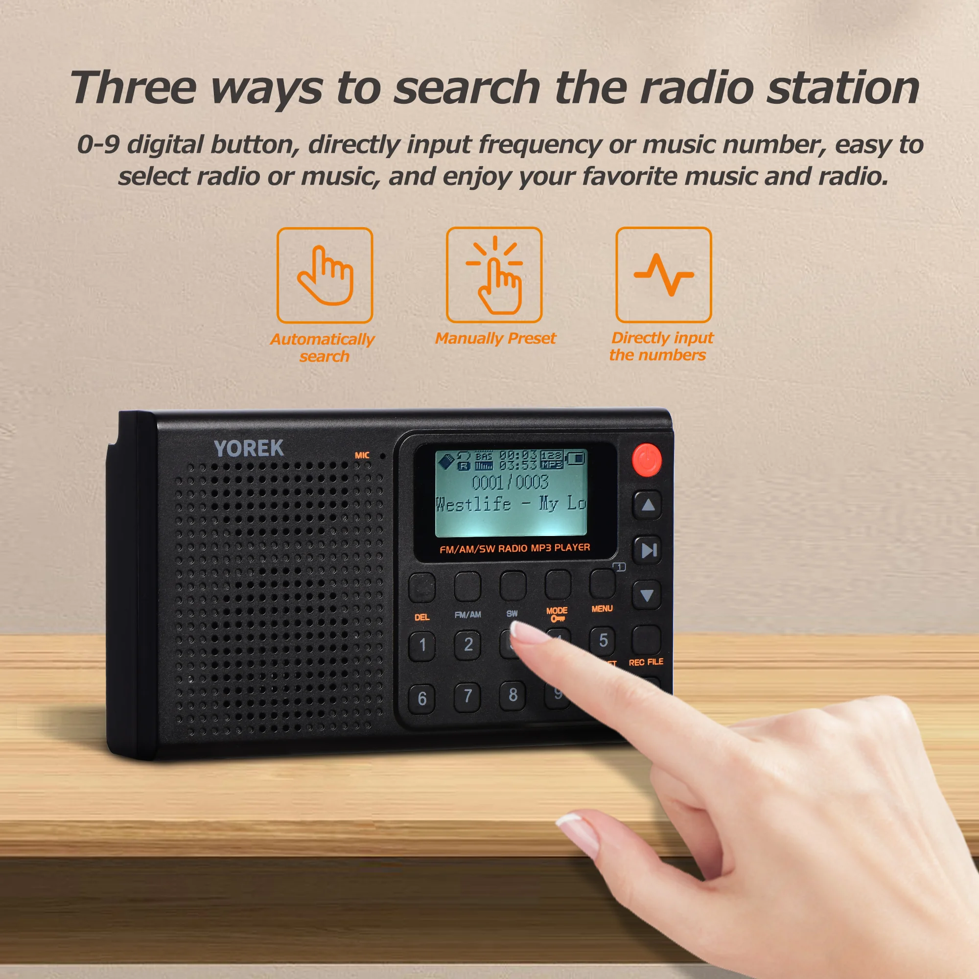 Portable Digital Radio Bluetooth Rechargeable Portable Radio Am/fm/sw Portable Aliexpress