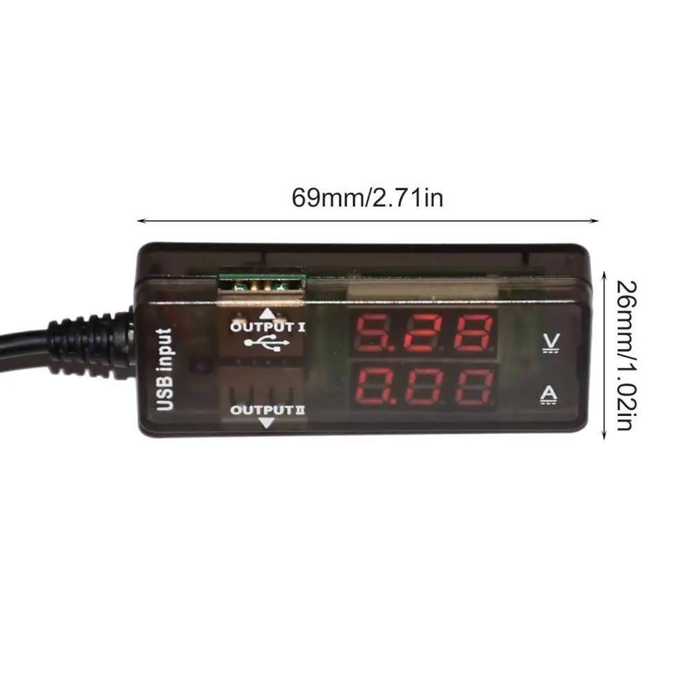 USB ЖК-детектор Вольтметр Амперметр мощность Емкость батареи измеритель тока тестер USB детектор зарядное устройство Емкость Тестер