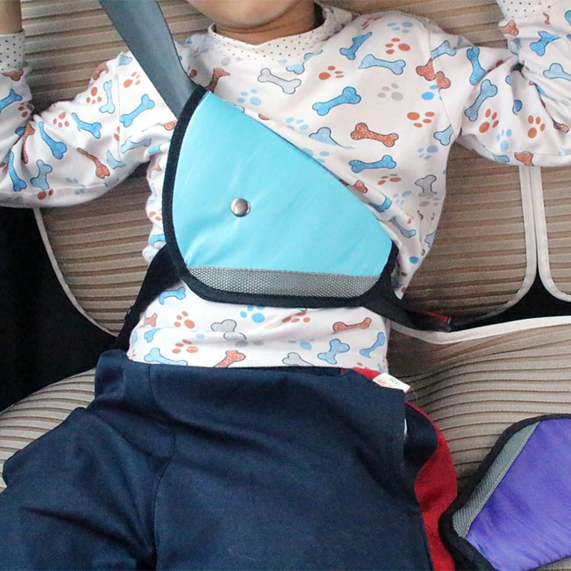 

Car Safety Belt Cover Sturdy Adjustable Triangle Safety Seat Belt Pad Clips Baby Child Protection Car-Styling Car Goods