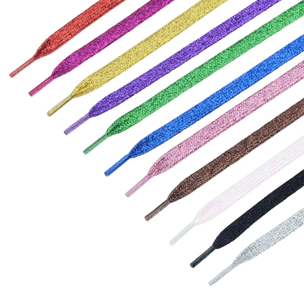 Shoelace Round Elastic Elastic Shiny Laces Elastic Gold Cord Lace