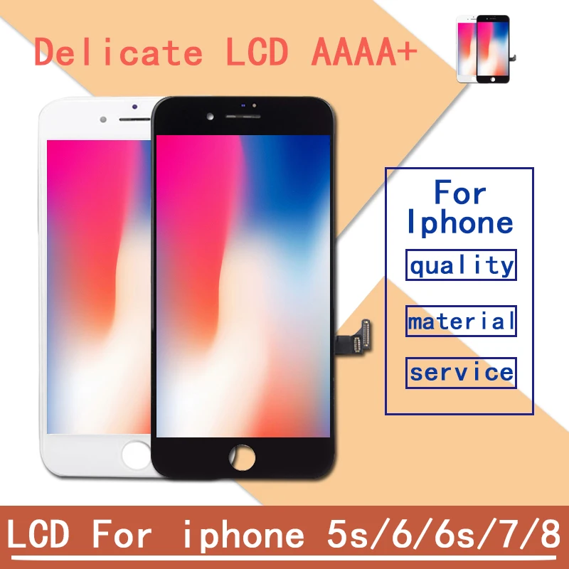 

Grade AAA+++ For iPhone 5S 6 6S 7 LCD With 3D Force Touch Screen Digitizer Assembly For iPhone 8 Display No Dead Pixel