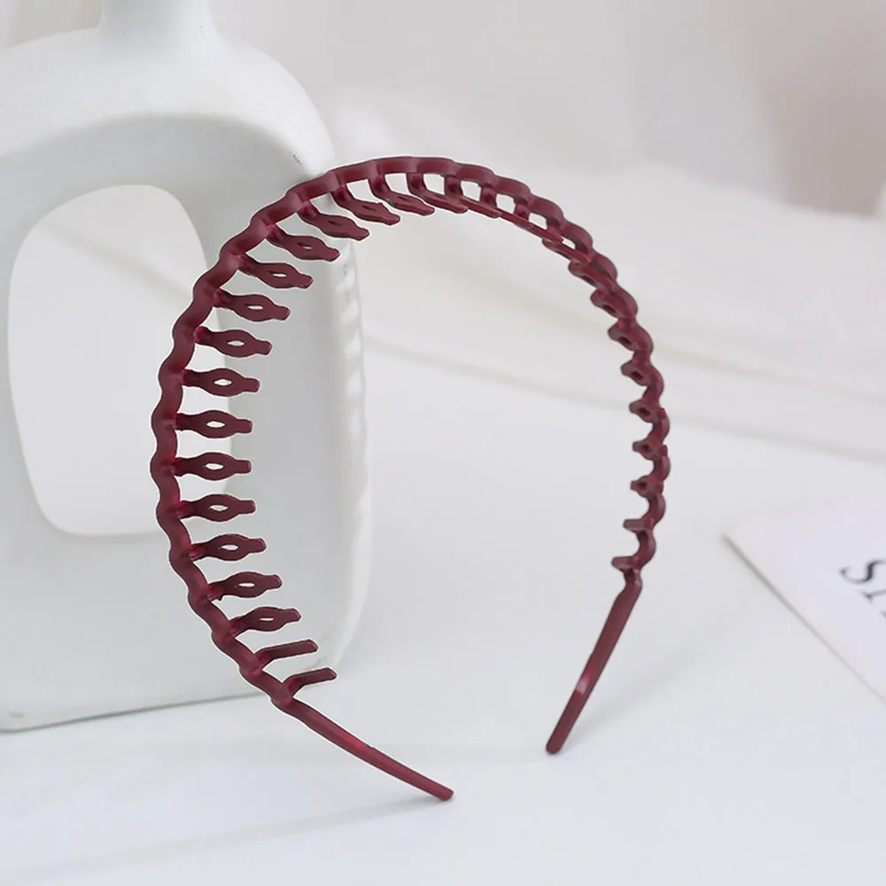 Fashion Simple Headdress Solid Color Resin Hair Comb Non-slip Hairbands Headband Hair Hoop With Teeth Hair Accessories For Women hairclips