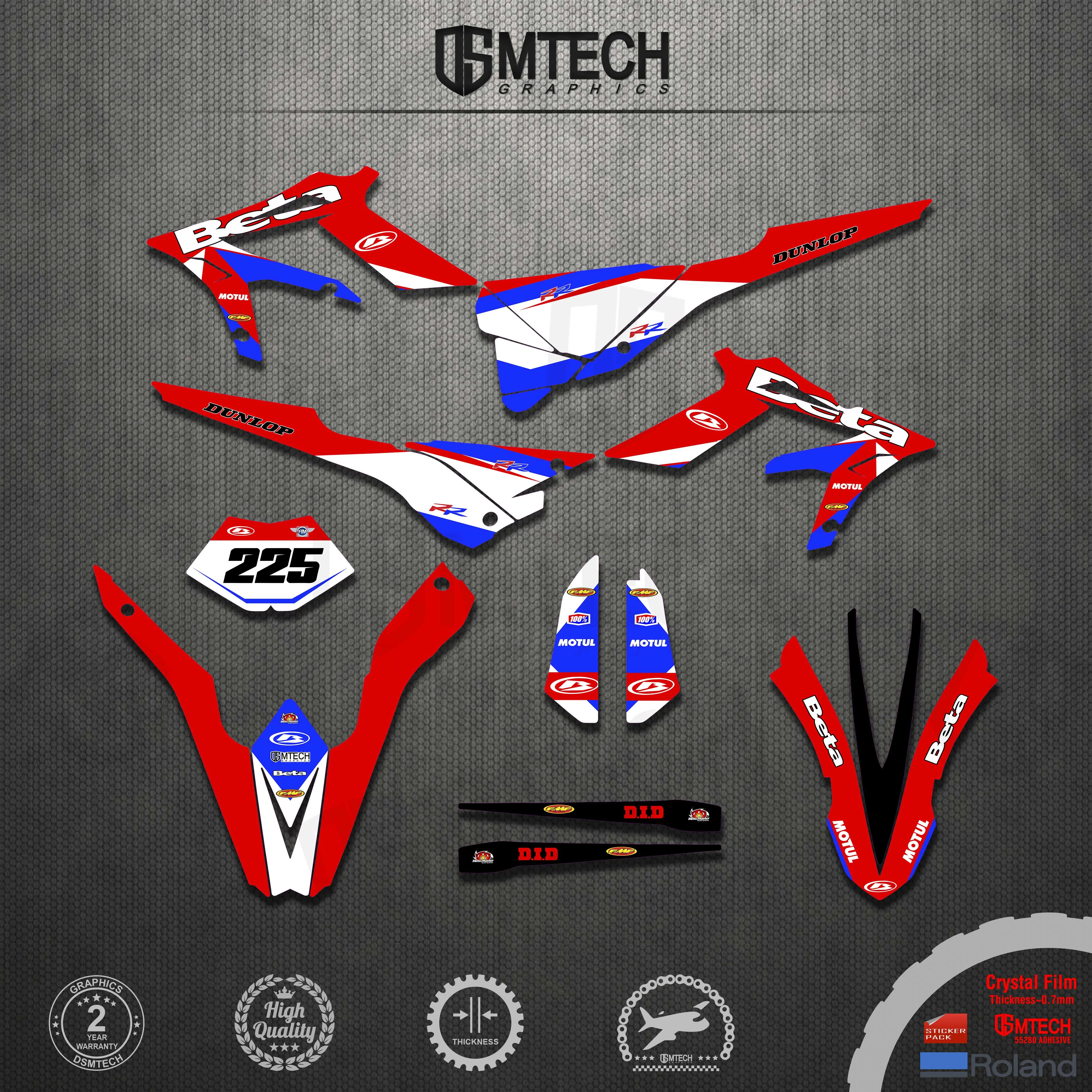 DSMTECH  Motorcycle Team Graphic Decal & Sticker Kit For BETA Xtrainer 2015-2019 2015 2016 2017 2018 2019 Graphic tmt new style team graphics decal sticker deco for beta x trainer xtrainer 250 300 350 400 450 2016 2017 2018 2019 2016 2019