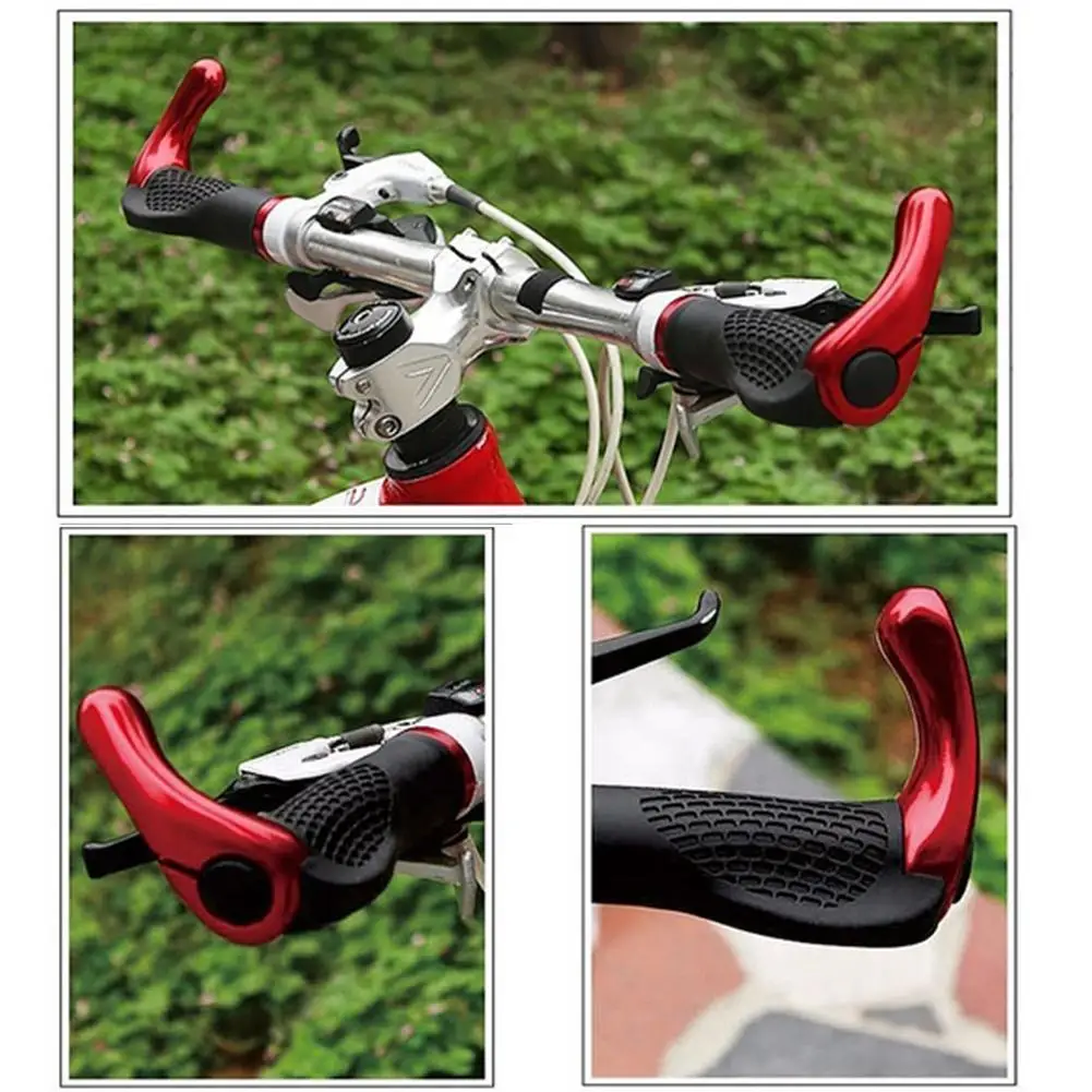 New 1 Pair Bicycle Handlebar Set Mountain Bike Rubber Horns Deputy Multi-color Motorcycle Handle Cycling Handlegrip