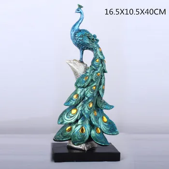 Household Peacocks Ornaments Golden Peacocks Miniature Figurines Resin Desktop Crafts Home Decor Accessories Business Gifts A682 Buy At The Price Of 34 39 In Aliexpress Com Imall Com
