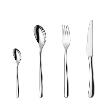 

High-grade Stainless Steel Cutlery Set Household Steak Knife Dinner Fork Soup Spoon Set Couvert De Table Fourchette Couteau Lot