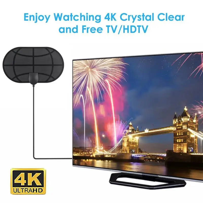 960 миль диапазон 1080p 4K HD TV ТВ антенна домашний приемник сигнала телевизионный