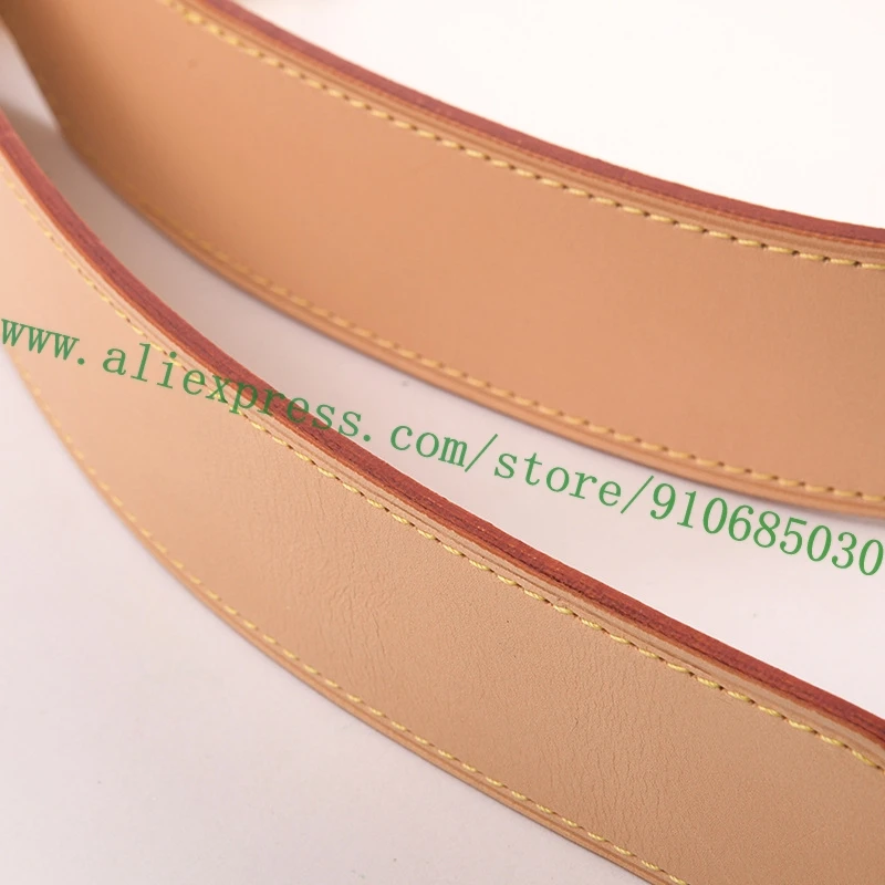 Genuine Vachetta Leather Bag Strap For Luxury Designer Lady Handbag Women Purse Tote Shoulder Carry Belt Non-adjustable 95*4cm
