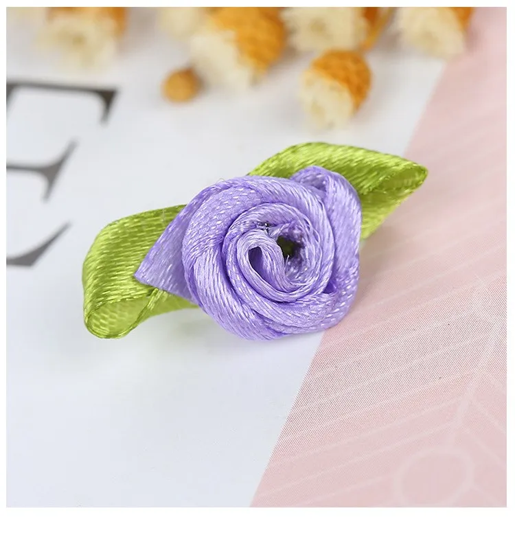 100 шт./упак. лента розы с бантом и принтом в виде шитья одежды DIY украшения аксессуары Головные уборы рукоделия Детские материалы ручной работы