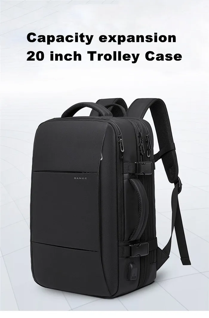 40л большой емкости мужские расширяемые рюкзаки usb зарядка Мужские 17 дюймов сумки для ноутбука водонепроницаемые деловые дорожные мужские сумки