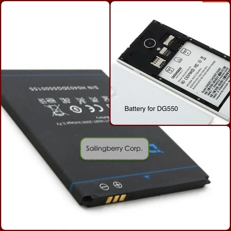 

Battery suitable for DOOGEE mobile DG550 with battery model B-DG500