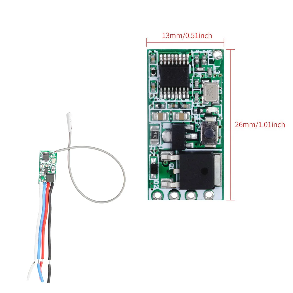 QIACHIP 40pcs 433.92Mhz 범용 무선 DC 3.6V-24V 원격 제어 스위치 1 채널 RF 릴레이 수신기 LED 조명 컨트롤러 DIY 키트