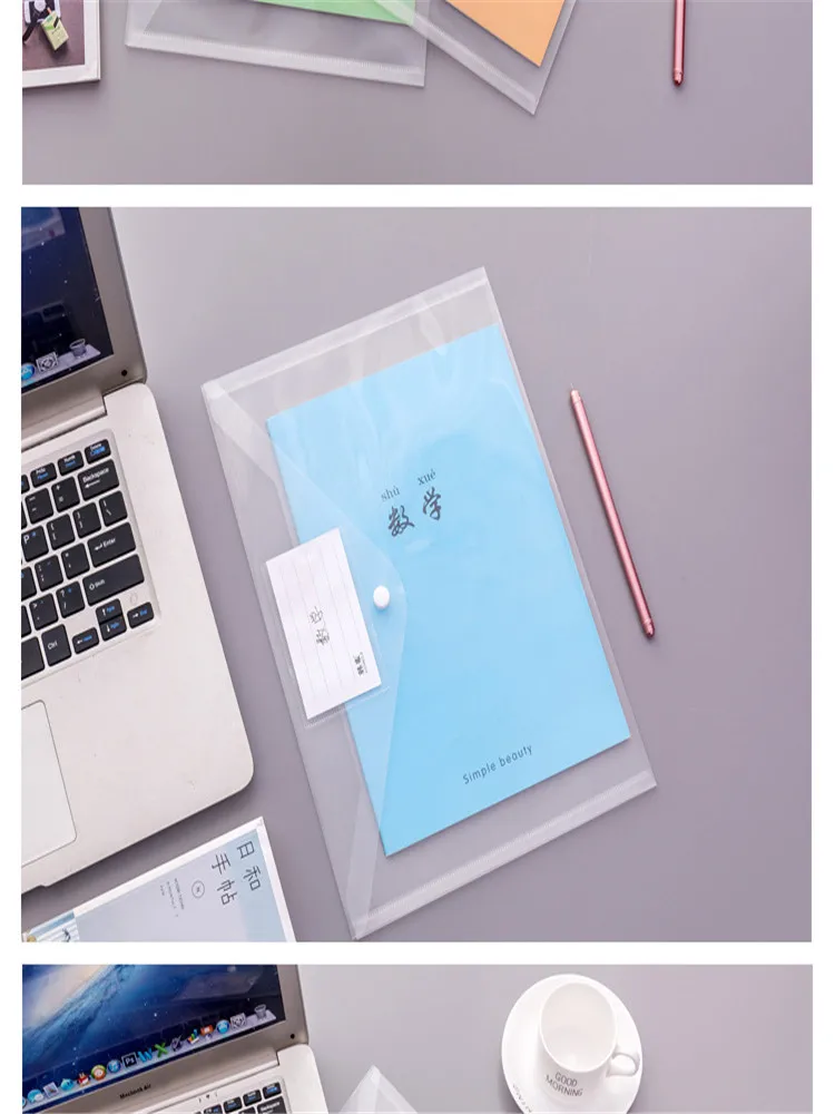 Креативная простая и прозрачная сумка для файлов формата А4, пластиковая сумка для передачи данных, сумка для билетов, Студенческая сумка для хранение офисных принадлежностей