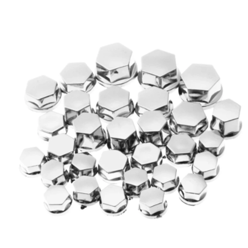 Wheel Nut Bolt Head Dustproof Cover for Motorcycle 30Pcs Decorative Screw Cover Off-road Motorbike Accessories