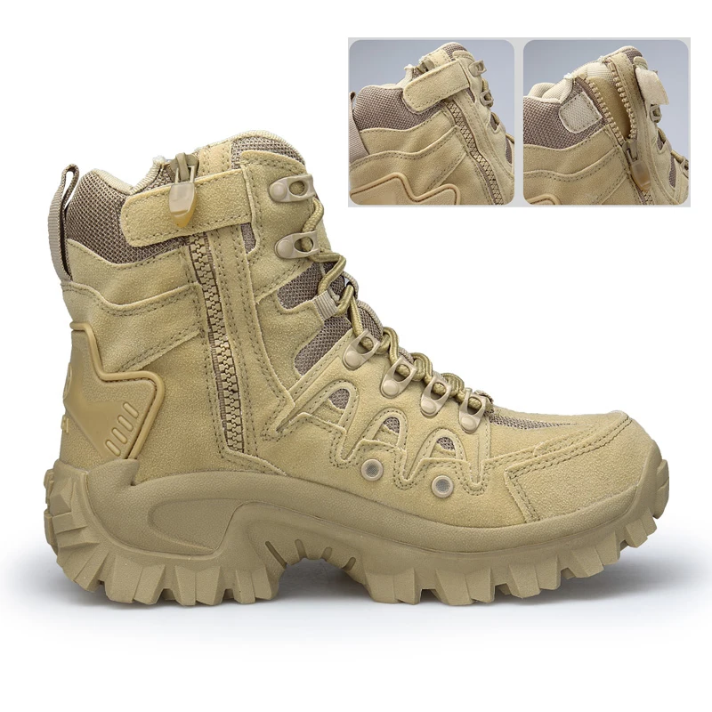 Billige 2019 große Größe 39 46 Wüste Taktische Herren Stiefel tragen wider Armee Stiefel Männer Wasserdichte Outdoor Wandern Männer kampf Knöchel Stiefel