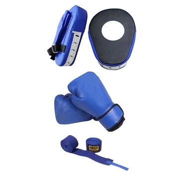 

6Pcs/Set Boxing Gloves+Hand Target+Hand Strap Men Women Sandbag Taekwondo Muay Thai Fight Boxe Training Sports Equipments
