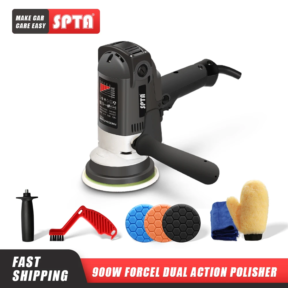 Spta 5 Inches 125mm Forced Rotation Dual Action Polisher Auto Polishing Machine Electric Waxing Buffing Machine Car Polisher Spta Shop