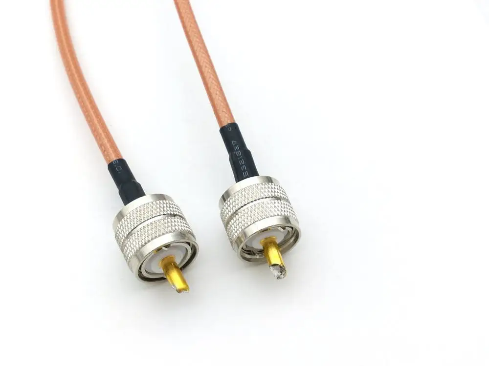 10 шт. УВЧ штекер PL259 разъем отрезок кабель RG142|uhf pl259|uhf pluguhf cable |