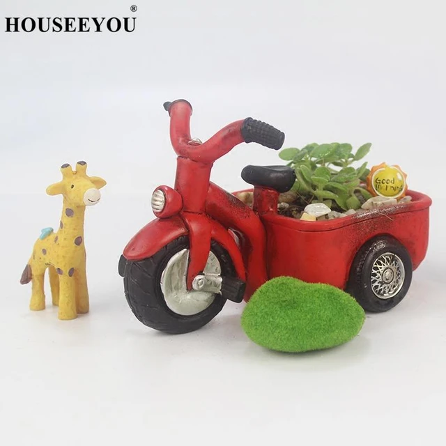 Tableau de bord de voiture en pot, ornement de printemps, tête secouée,  plante, Cactus, fleur, décoration d'intérieur pour voiture, maison, bureau  - AliExpress