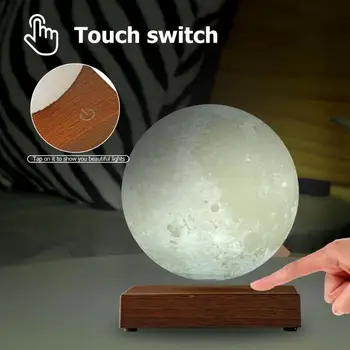 

3D Print Magnetic Levitation LED Touch Control Light Creative Home Bedroom Moon Night Lamps Decoration Birthday Presents