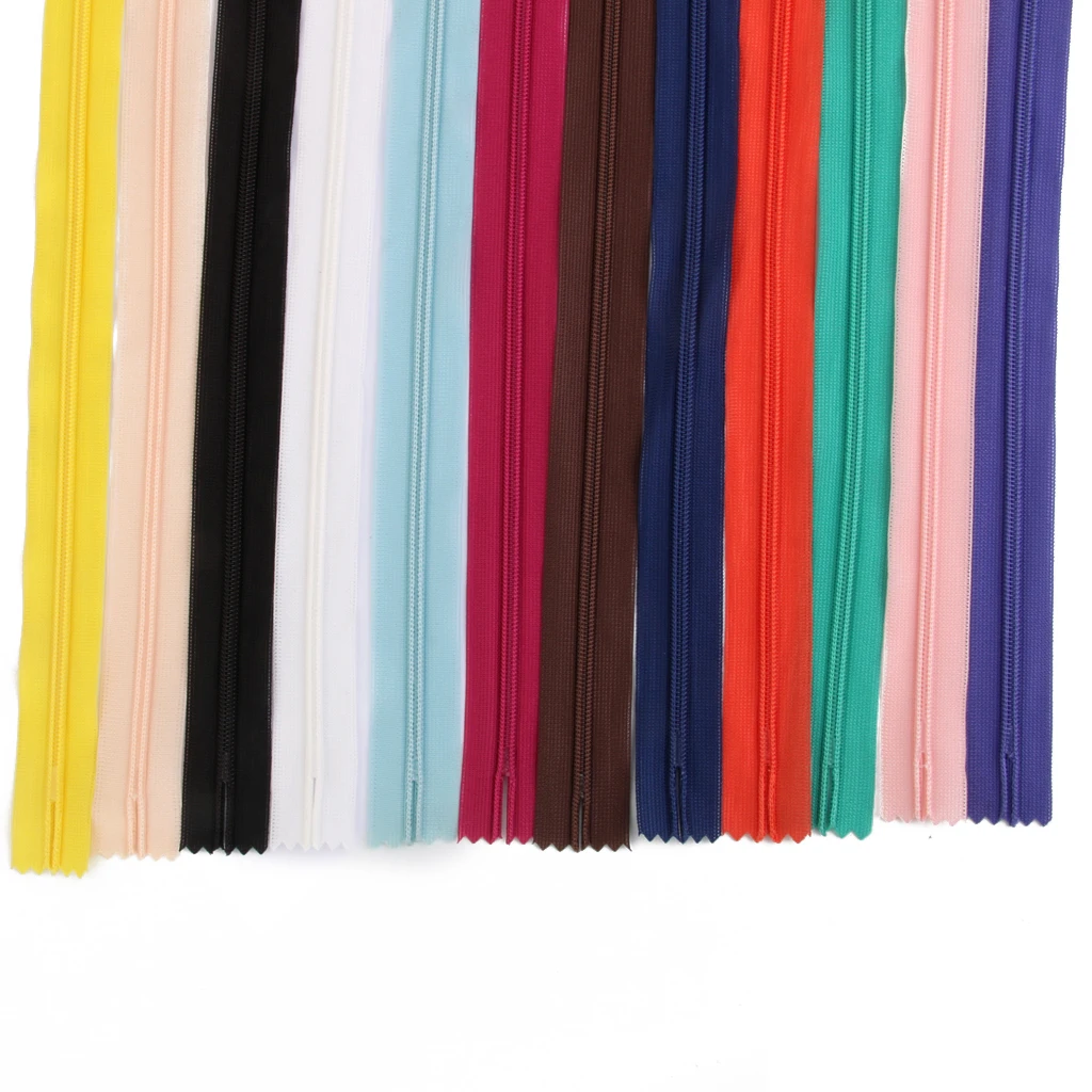 50 Closed End Invisible Zips For Cushions Dress Trousers Skirt Sewing Craft