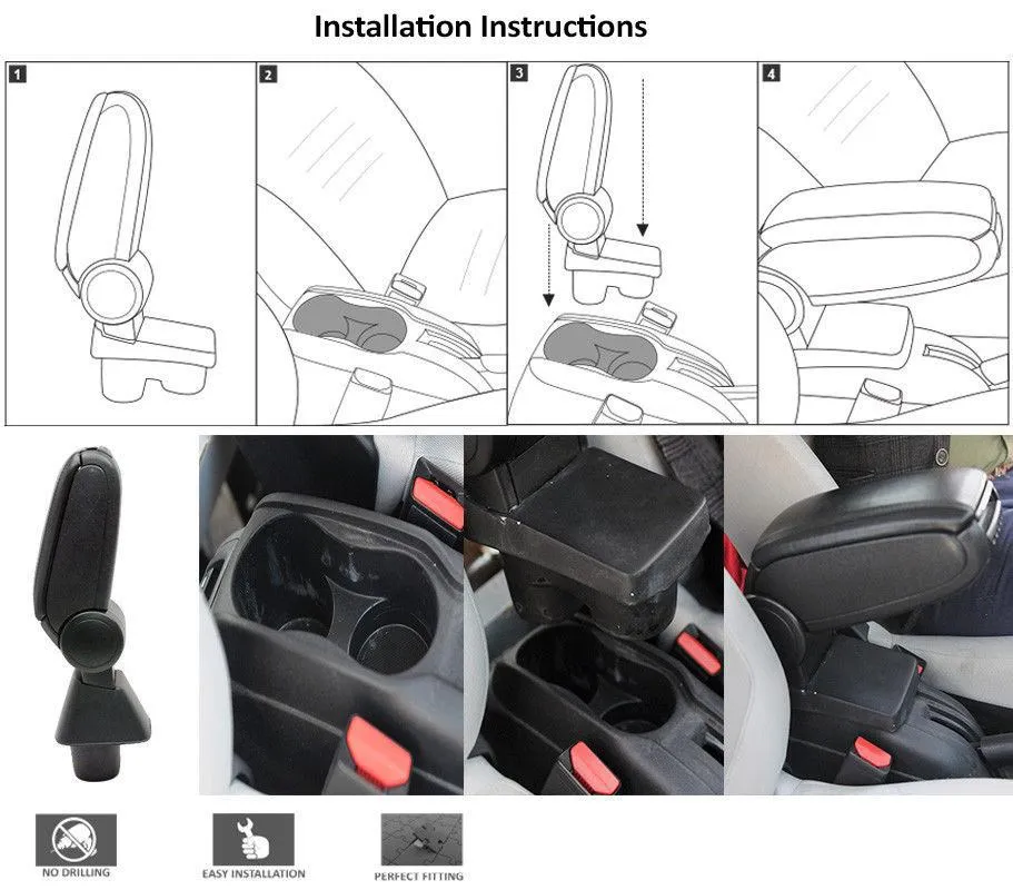 black leatherette center console storage box armrest for renault megane 4 sedan 2016 seat supports aliexpress