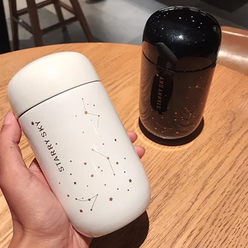 

Thermos Bottle Starry Sky Mini Small Capacity 304 Stainless Steel Vacuum Flask 230ML Thermo Bottles Leakproof Coffee Mug