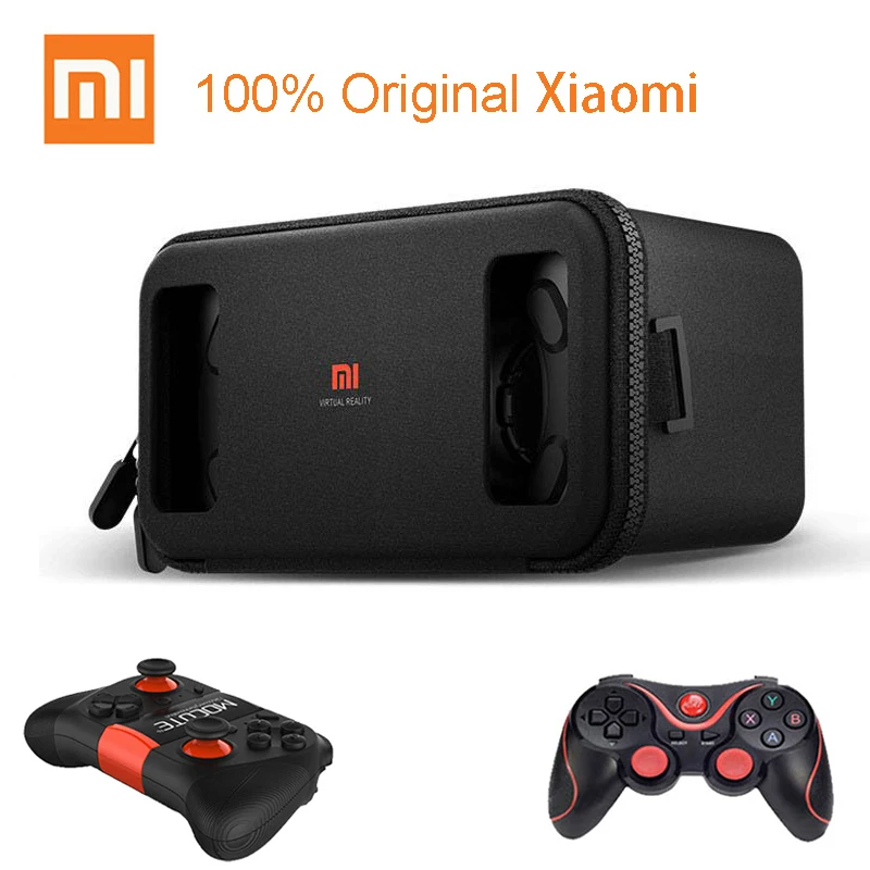 Original Xiaomi VR Play Virtual Reality 3D Glasses  for 4.7- 5.7 Phone Headset Xiaomi Mi VR Play2 With Cinema Game Controller 1