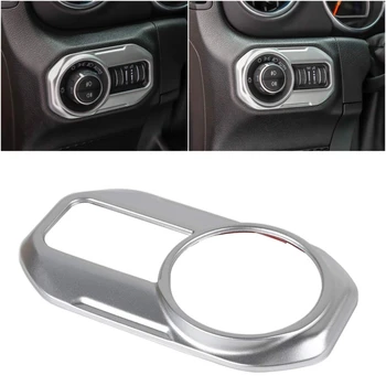 

Headlight Headlamp Switch Button Decoration Trim Cover Stickers for Jeep Wrangler JL 2018 2019 Accessories