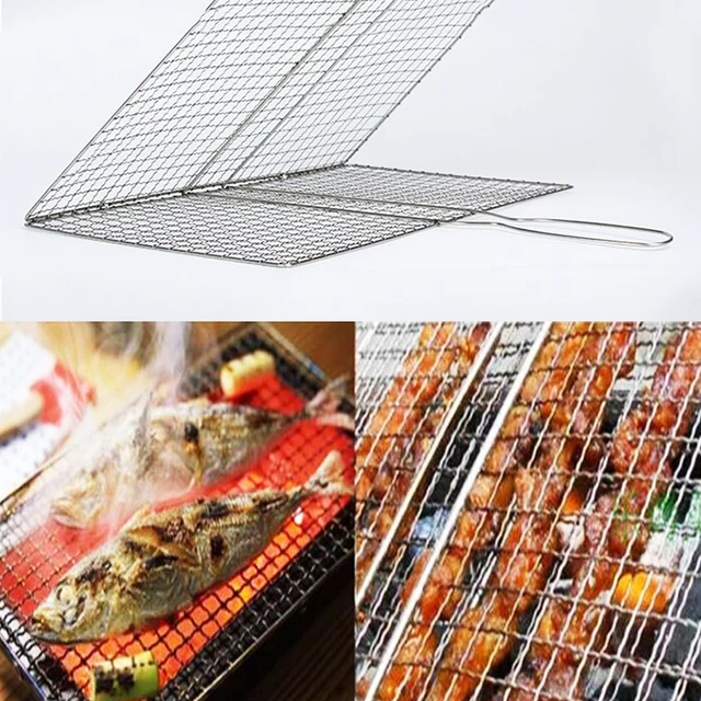 Rozsdamentes Acélból Származó Galvanizáló Bbq Nettó Grill Halaklip Fogantyúval 2020 - Image 2