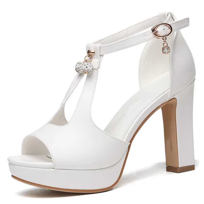 

Classic Sandals Black Summer Sandal Shoes For Women New Arrival Thick Heels Sandals Platform Casual Dress Wedding Shoes YG-B0165