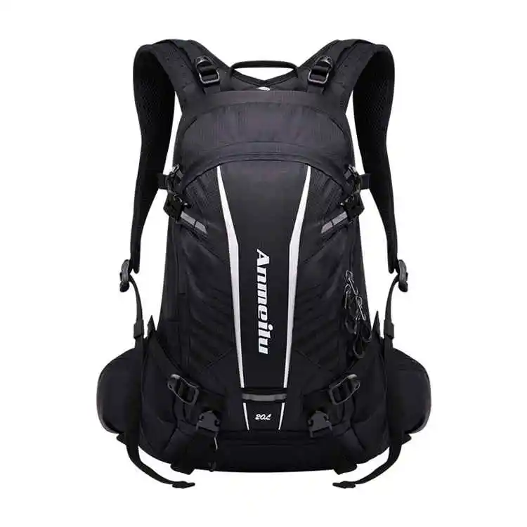 ANMEILU 20L водонепроницаемый велосипедный рюкзак, открытый MTB велосипедный рюкзак, велосипедный гидратационный дождевик рюкзак, Мужская походная сумка - Цвет: black