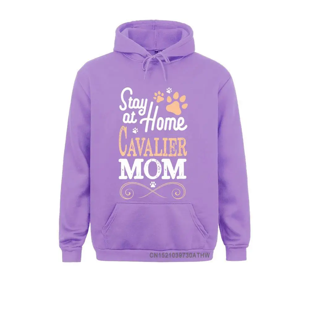 Stay at Home Cavalier King Charles Spaniel Dog Mom T-shirt__5043 Sweatshirts for Women Long Sleeve Hoodies Hot Sale Father Day Sportswears comfortable Stay at Home Cavalier King Charles Spaniel Dog Mom T-shirt__5043purple