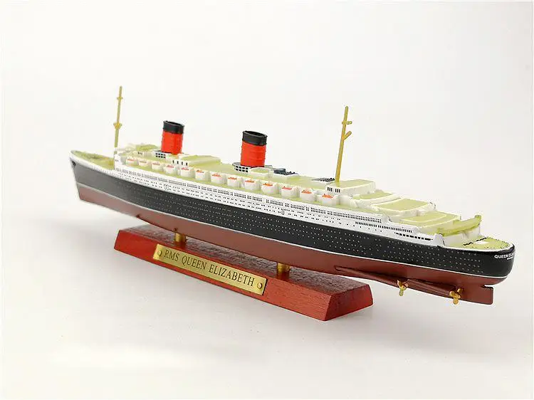 RMS QUEEN ELIZABETH 1/1250 литая модель корабль Атлас