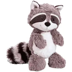 Peluche de mapache gris para niñas y niños, muñeco de peluche suave de 25cm, 35cm, 55cm, almohada, regalo de cumpleaños