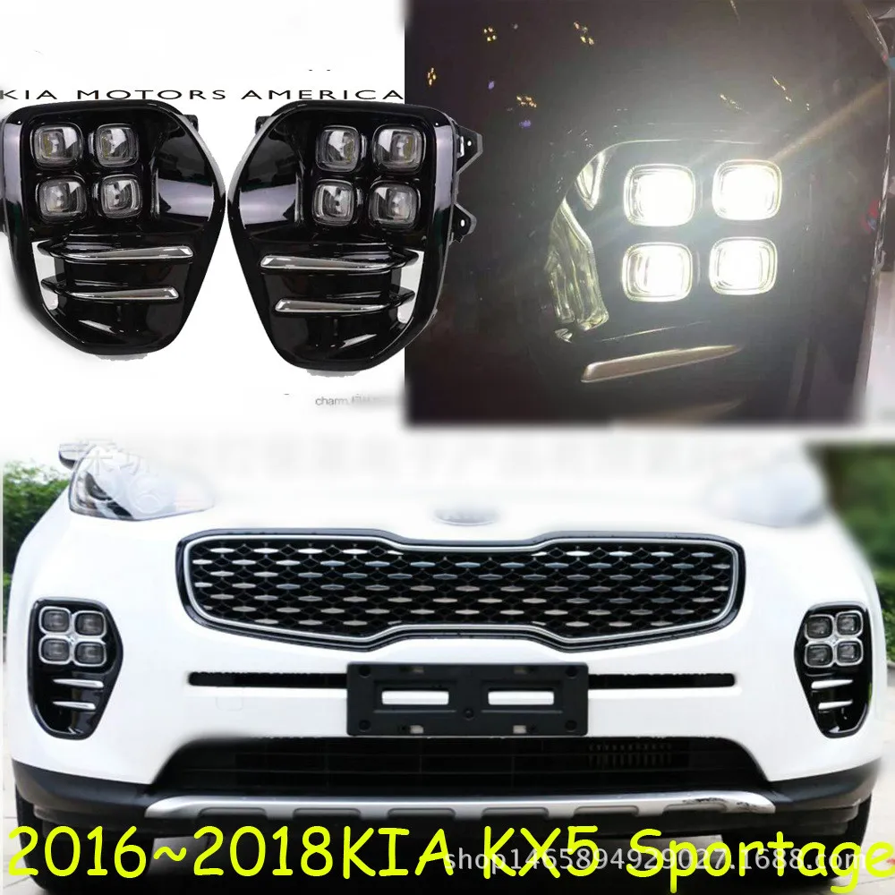 

For KIA Sportage QL kx5 2016 2017 2018 LED Fog Light Lamp Daytime Running Light Set Auto Car White LED DRL Light For KIA KX5