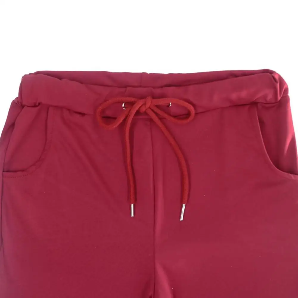 Women Solid High Waist Fitness Yoga Pants Drawstring Sweatpants High Elastic Straight Pants Gym Sport Workout Jogger Leggings