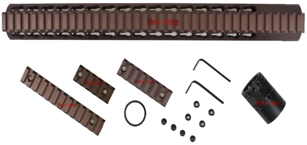 KeyMod Burnt Bronze 15 Inch Handguard Acom 6