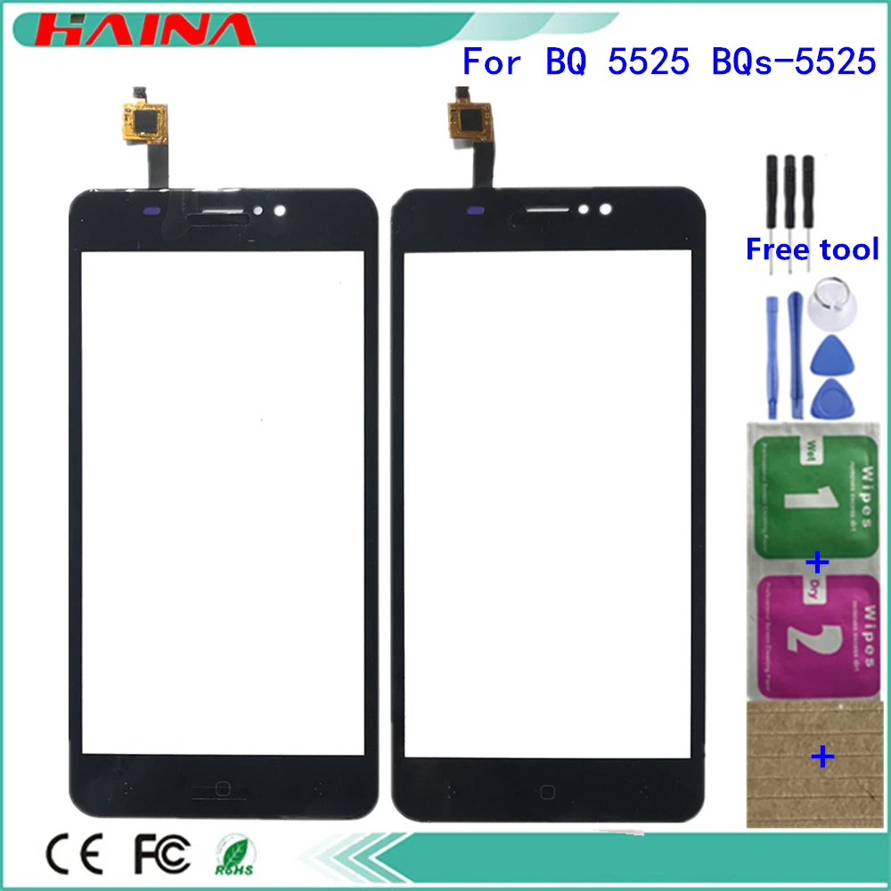 5.5 inch and Touchscreen For BQ Mobile BQS 5525 Practic touch screen digitizer front glass panel sensor | Мобильные телефоны и