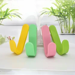 Seamless Hook Simple Creative Cartoon Super Sticky Door Bathroom Kitchen Free Punch Hook Decorative Key Chain Hat Scarf Handbag