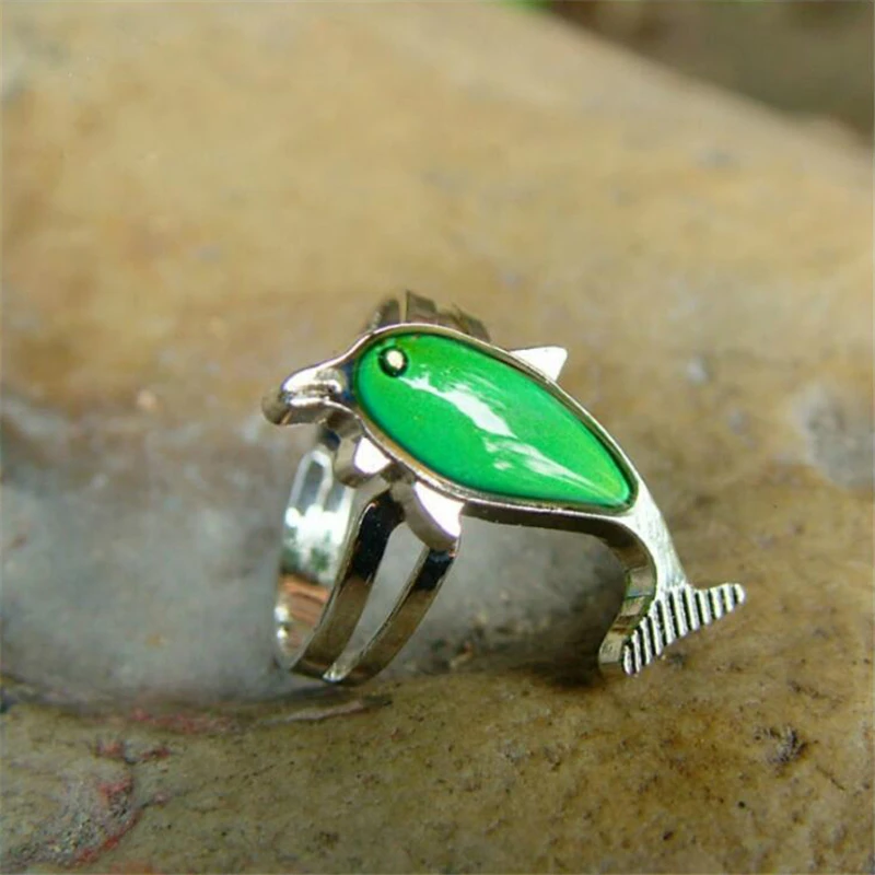 Mood Ring Adjustable Turtle – Fun Color-Changing Stainless Steel