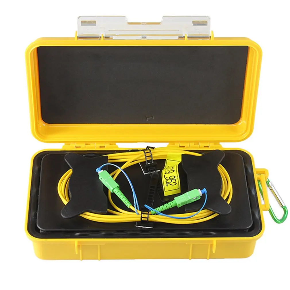

SC/APC Single Mode OTDR Dead Zone Eliminator Fiber Rings Fiber Optic OTDR Launch Cable Box 1km SM 1310/1550nm